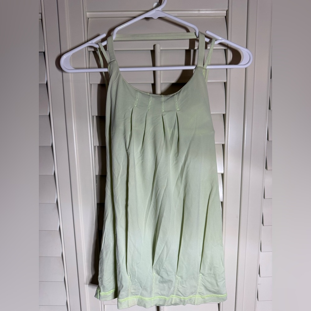 lululemon athletica Flow and Go Light Green Tank Top